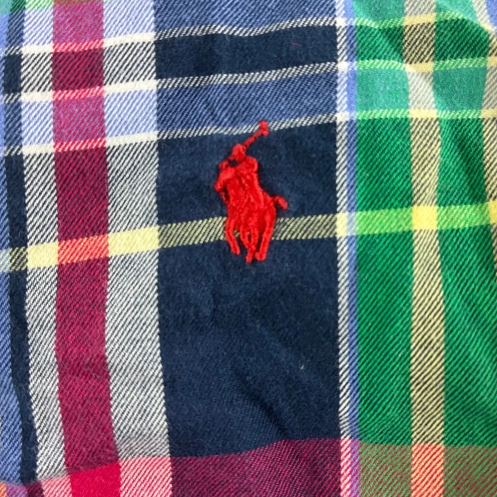 Ralph Lauren Kids Size 5 Plaid Button Down Shirt Multi Color Long Sleeve